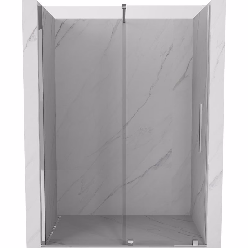 MEXEN/S - Velár posuvné sprchové dvere 140, transparent, chróm 871-140-000-01-01