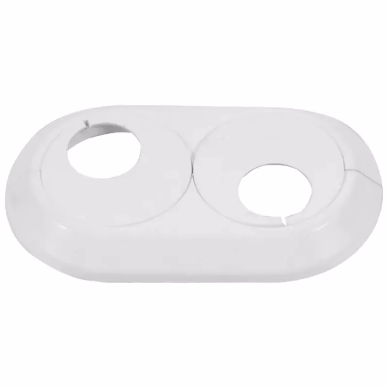 Dvojitá rozeta 18 mm biela