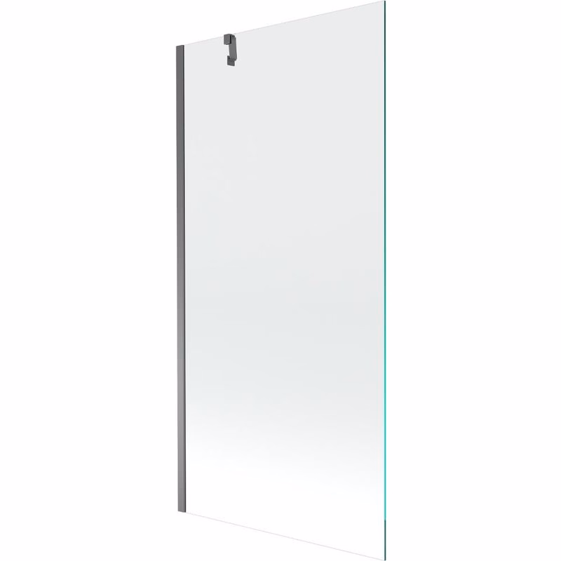 MEXEN/S - Next vaňová zástena FIX 90 x 150, transparent, grafit metal 895-090-000-00-00-95