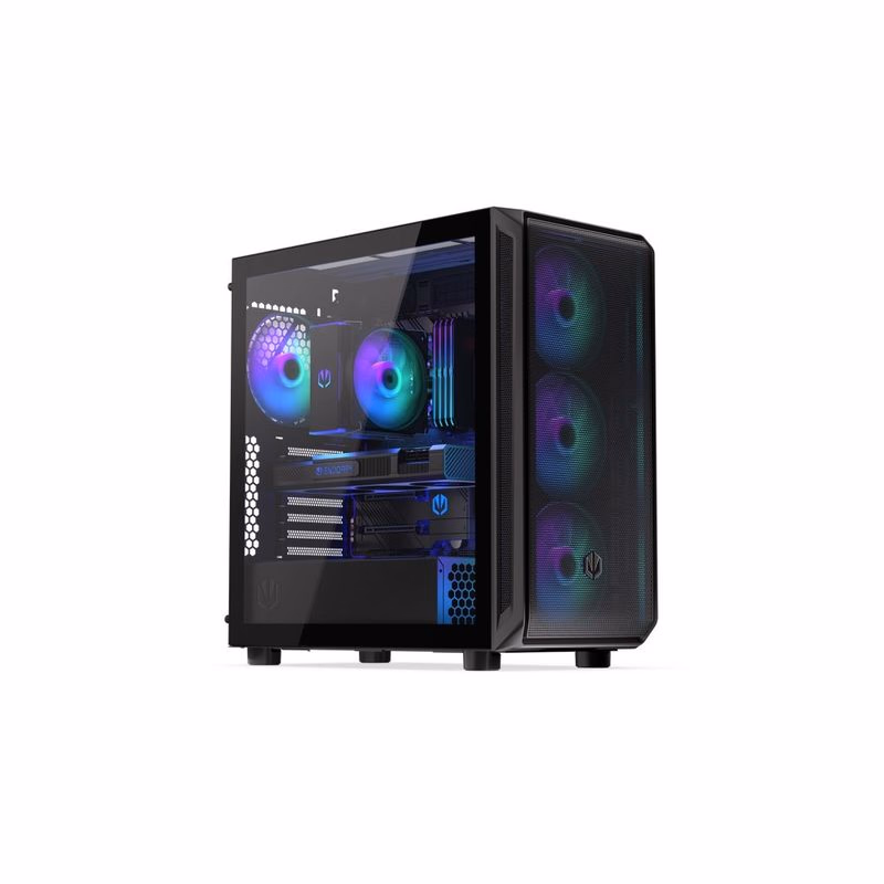 ENDORFY Case Arx 700 ARGB, Priehľadná bočnica, ATX, 4x140mm ARGB Fan, čierna
