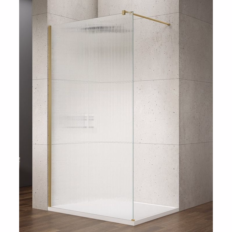 GELCO - VARIO GOLD MATT jednodielna sprchová zástena na inštaláciu k stene, sklo nordic, 1400  GX1514-10