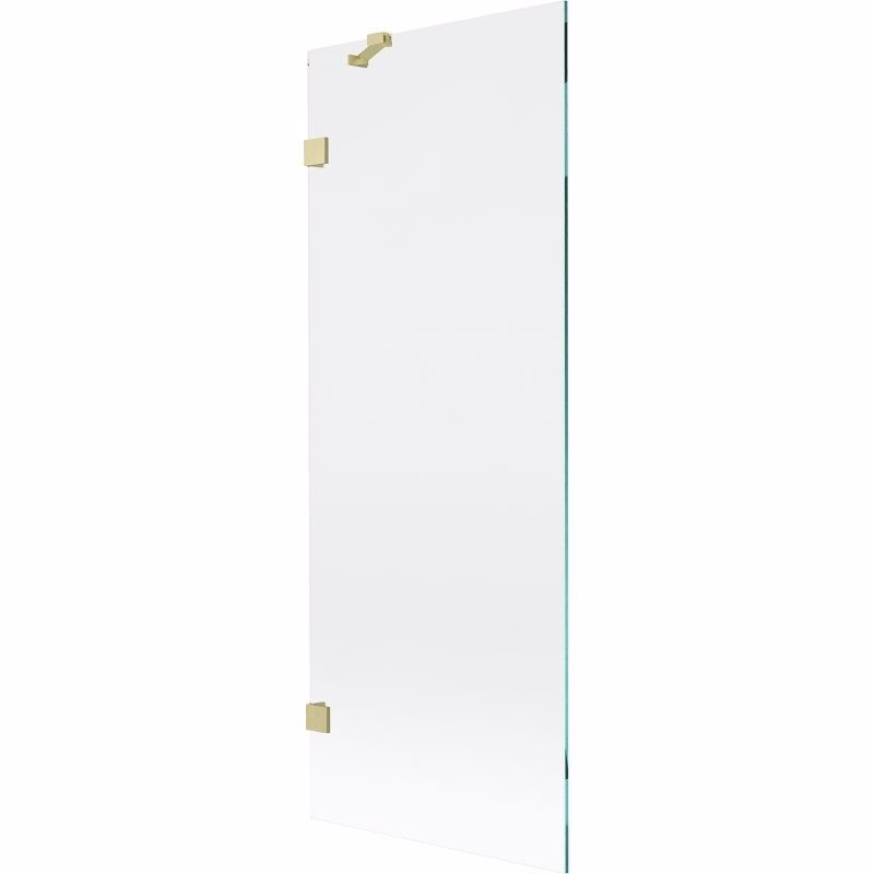 MEXEN/S - Lunar vaňová zástena FIX 70 x 150, transparent, zlatá kartáčovaná 897-070-000-55-00