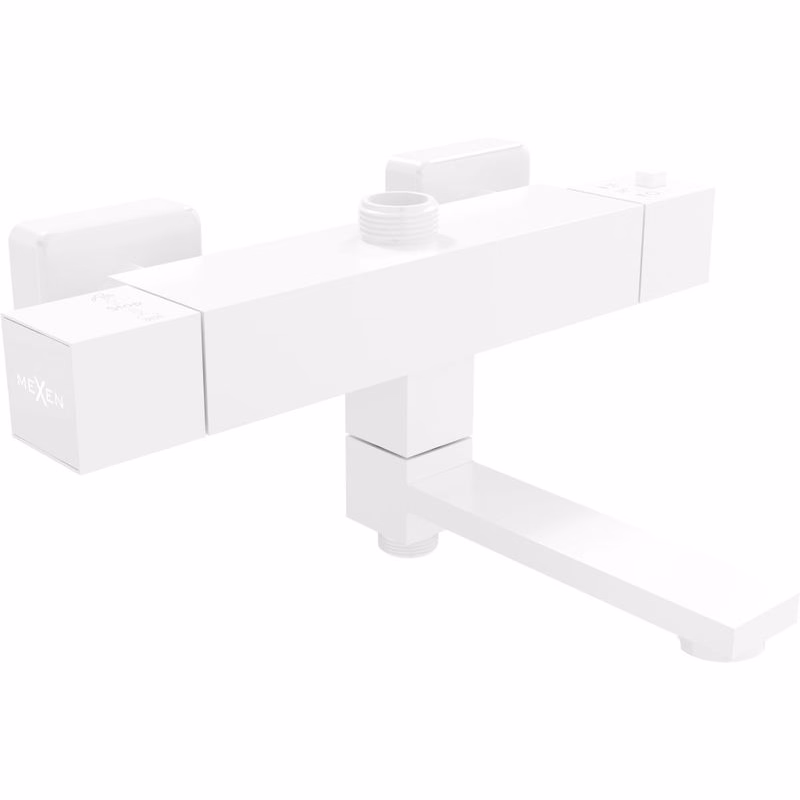 MEXEN - Cube baterie termostatická vaňová/ sprchová bílá 77910-20