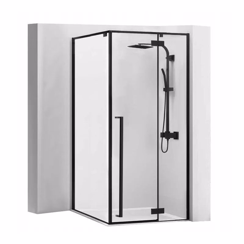 REA - Sprchový kút Fargo 90x90 čierny matný REA-K6318