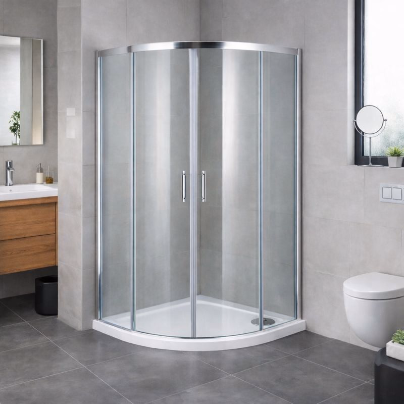 OLSEN SPA - Set kút BARCELONA PLUS + vanička VENETS - FARBA rámu - Chróm / Leštený hliník (ALU), Rozmer A - 90, Rozmer B - 90, Smer zatvárania - Univerzálne Ľavé / Pravé, Výplň - Číre bezpečnostné sklo - 5 / 6 mm OLBPAL90CCLM