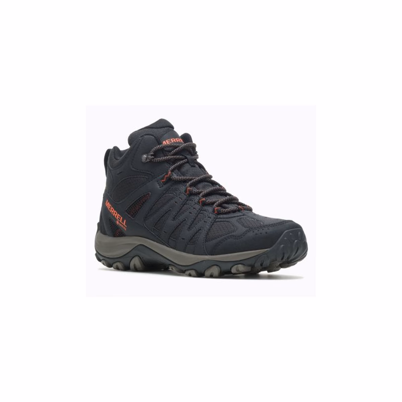 Pánska členková turistická obuv MERRELL Accentor 3 Sport Mid GTX M black tangerine