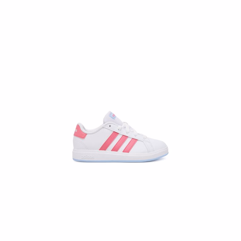 Dievčenská rekreačná obuv ADIDAS Grand Court 2.0 Jr cloud white pulse magenta glow blue
