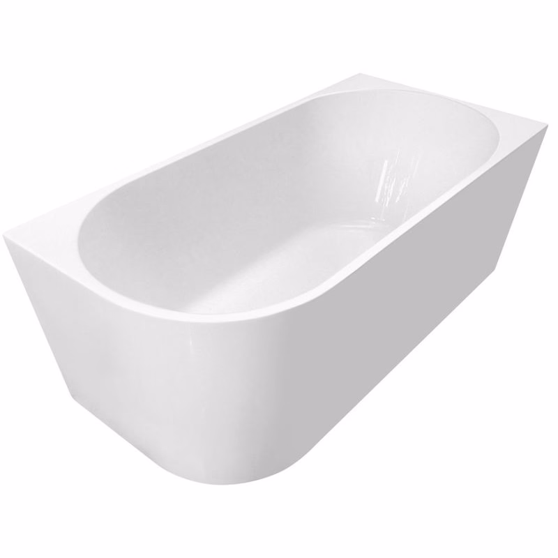 AQUALINE - TIBERA R rohová stojaca vaňa 170x80cm, biela E1015