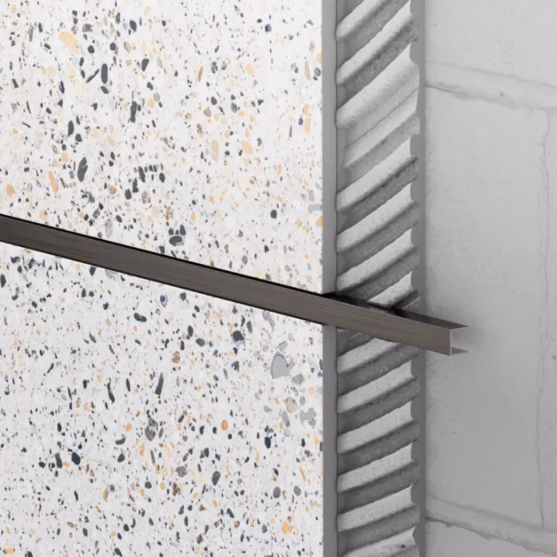 Ukončovací profil U 1 x 270 gunmetal mat sivý