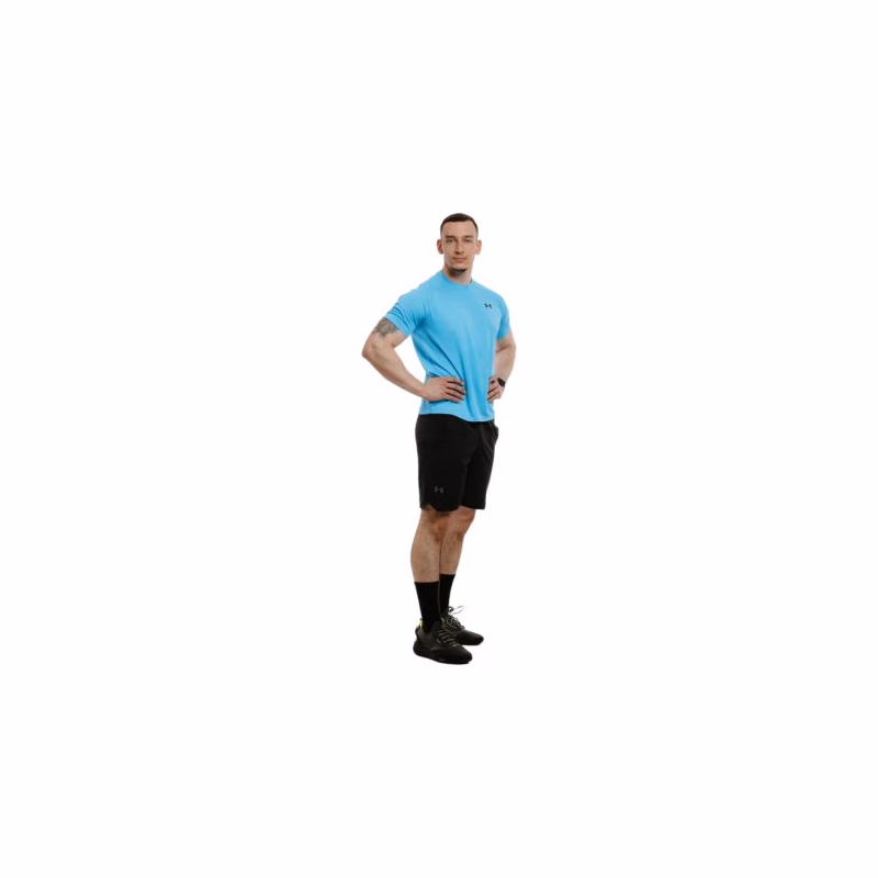 Pánske tréningové tričko s krátkym rukávom UNDER ARMOUR UA Tech Textured SS-BLU