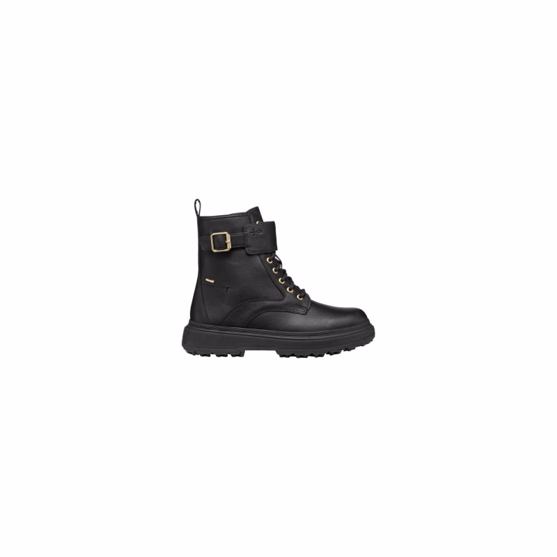Dámske členkové zimné topánky GEOX Lamidie + Grip ABX W black