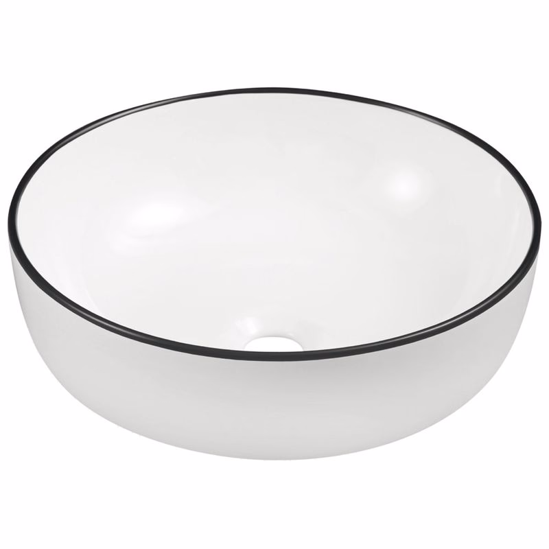 KERRA - Umývadlo na dosku KR-98 WH/BL 5907548123213