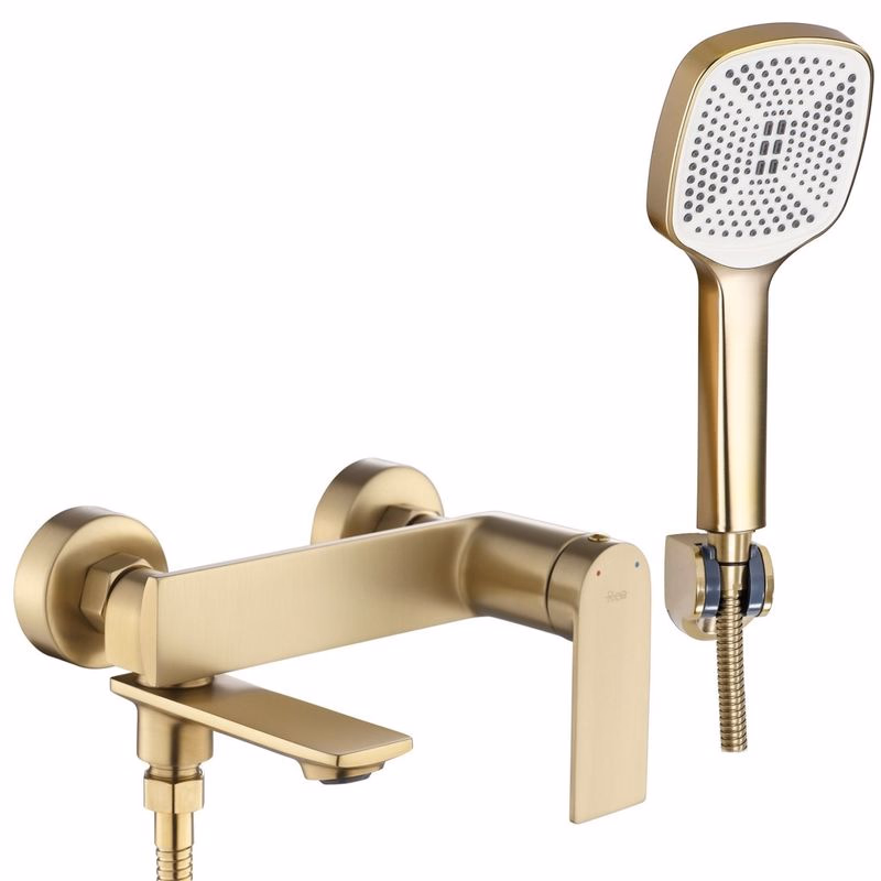 REA - Vaňová nástenná batéria STORM - Brush Gold REA-B7963