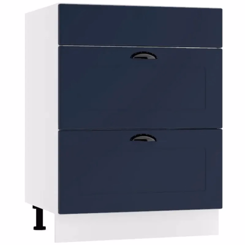 Kuchynská skrinka Adele D60PC S/2 zasl granát mat/biela