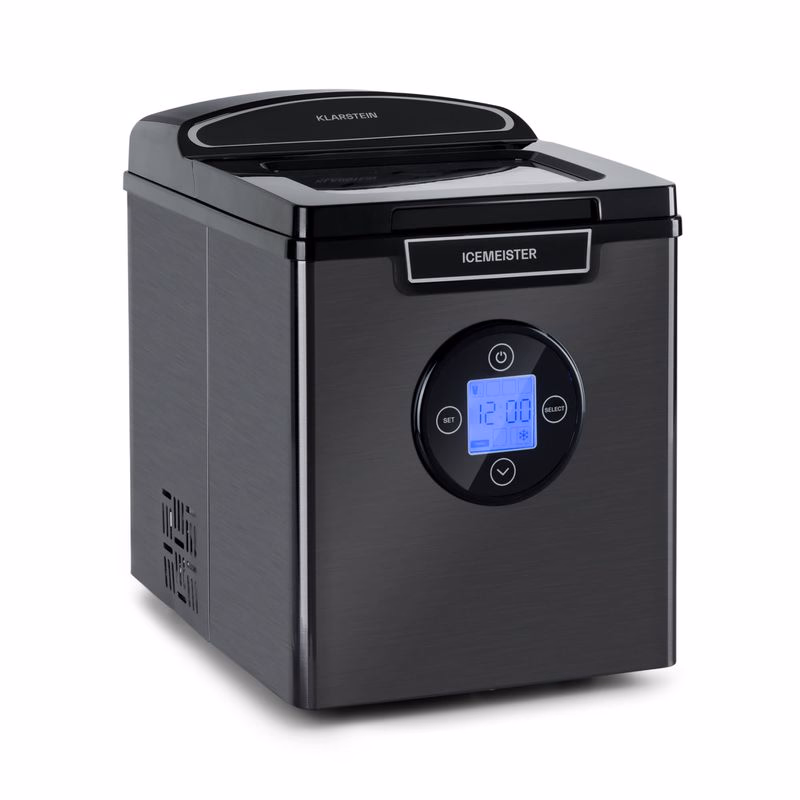 Klarstein Icemeister 2G, výrobník ľadu, 12 kg/24 h, LCD displej, nehrdzavejúca oceľ