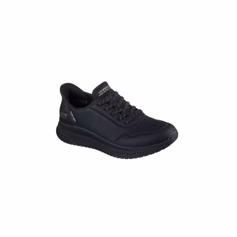 Dámska rekreačná obuv SKECHERS Bobs Squad 4 Key Look Slip-Ins W black black