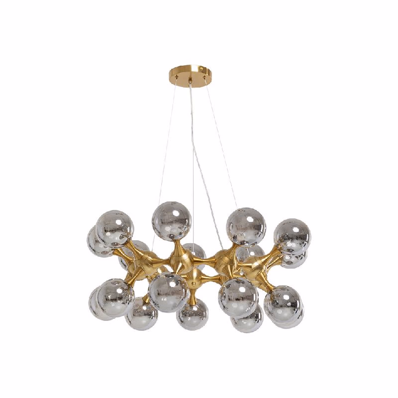 Atomic Balls závesná lampa mosadz 74cm