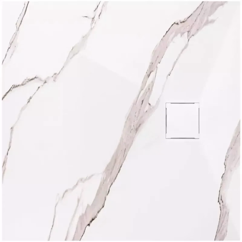 Vanička štvorcová Magnum Carrara White 90x90x2,5 Rea K7005