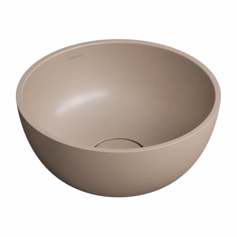 OMNIRES - SHELL M+ umývadlo na dosku, O35 cm, béžová mat SHELL350UNDB