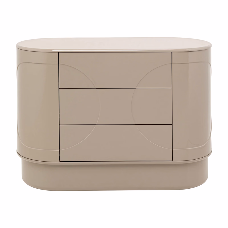 Komoda Groove Taupe 100x75cm