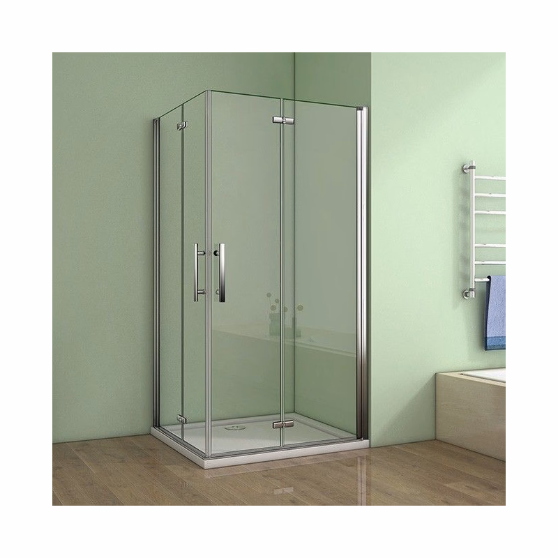H K - Štvorcový sprchovací kút MELODY R909, 90x90 cm sa zalamovacím dverami SE-MELODYR909