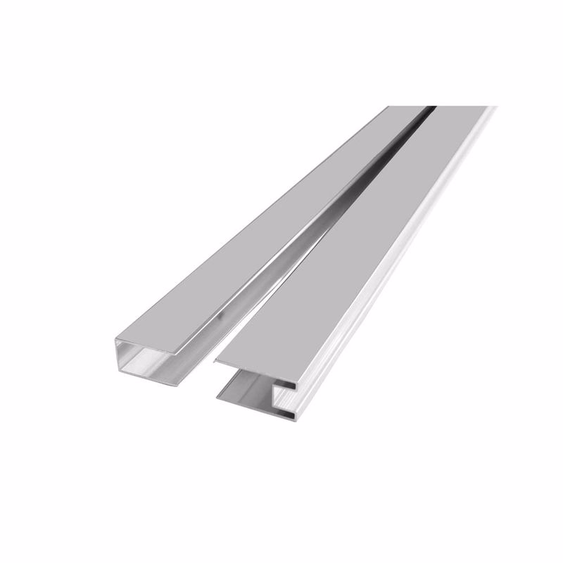 Mereo Sada fixačného a bočného profilu, pre CK1060xH, výška 2m, chróm ALU CKND250W