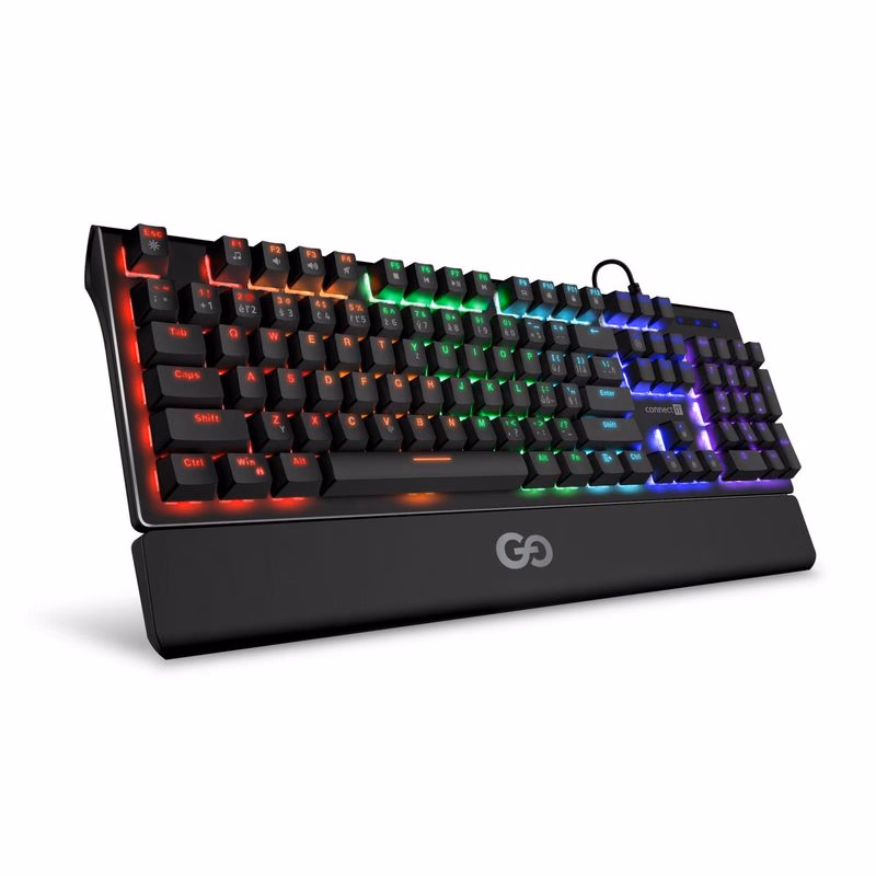 CONNECT IT GG mechanická herná klávesnica.USB,antighost,podsvietená (CZ+SK verzia), ČIERNA