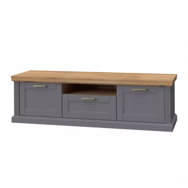 TV stolík Tara TV2K1F graphite/pacific walnut