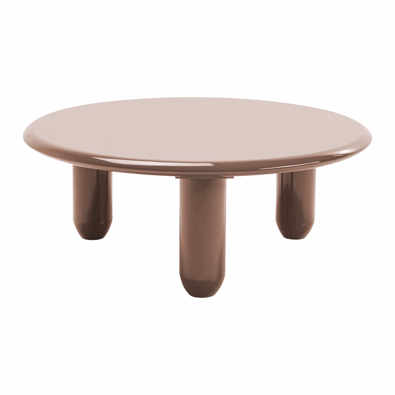 Príručný stolík Eliano Taupe Ø90cm