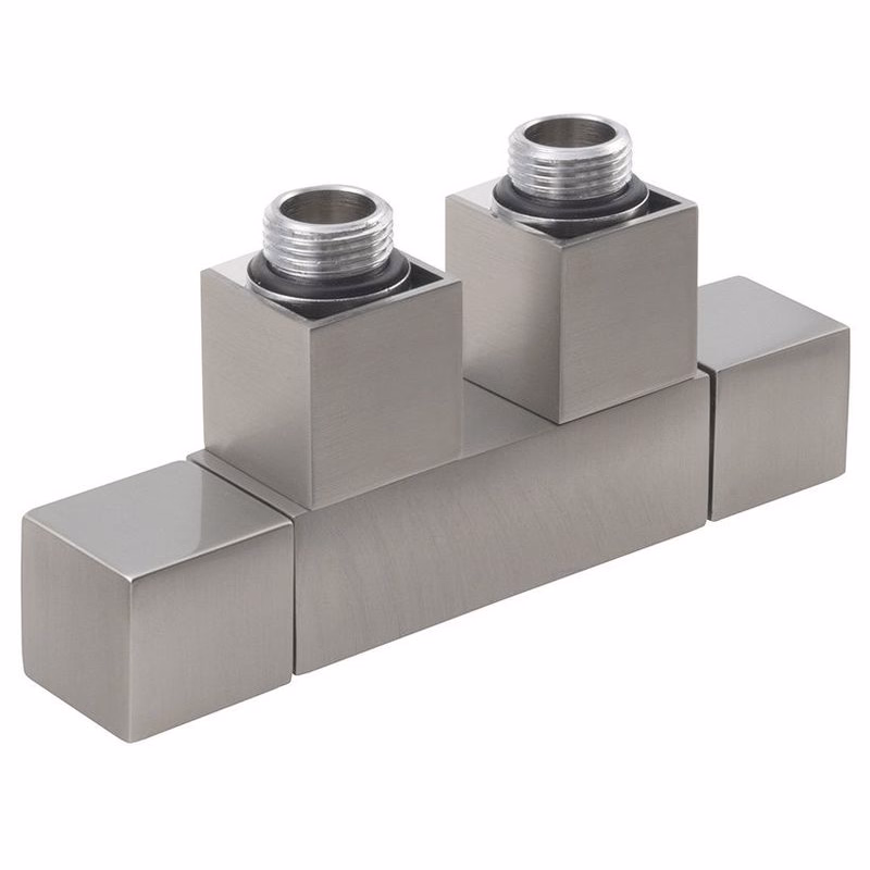 SAPHO - CUBE TWIN pripojovacia sada pre stredové pripojenie, nerez mat CP582S