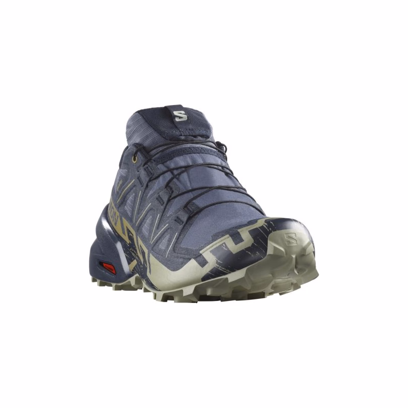 Pánska bežecká trailová obuv SALOMON Speedcross 6 GTX M grisaille carbon tea
