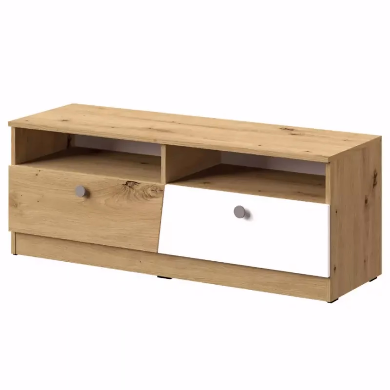 TV stolík Nero 08 dve zásuvky – Šedá Mat