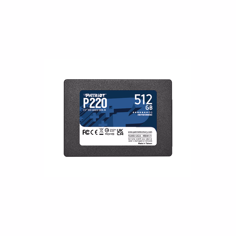 PATRIOT P220/512GB/SSD/2.5"/SATA/3R