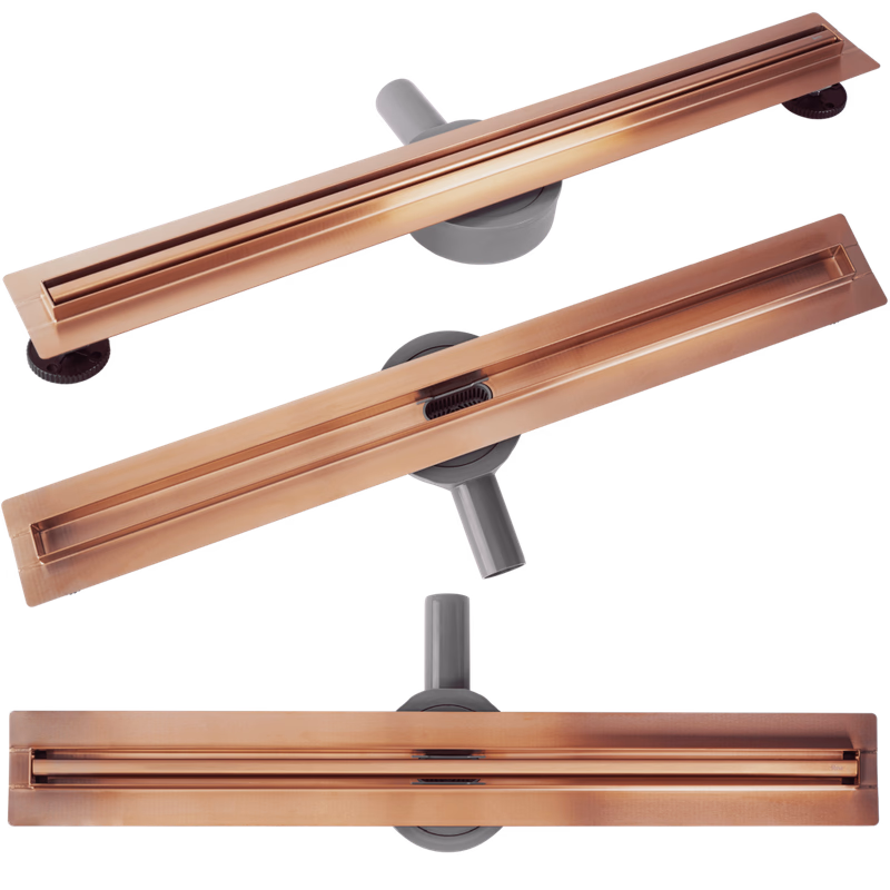 REA - Odtokový žľab Neox Slim pre Brushed Copper 90 REA-G4808