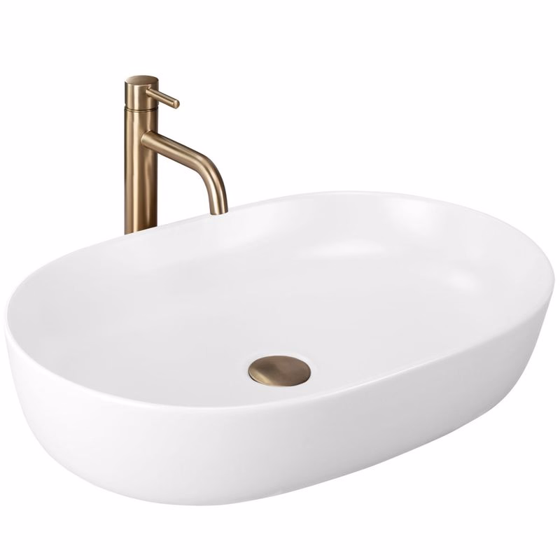 REA - Umývadlo na dosku CLEO 61 WHITE MATT REA-U9653