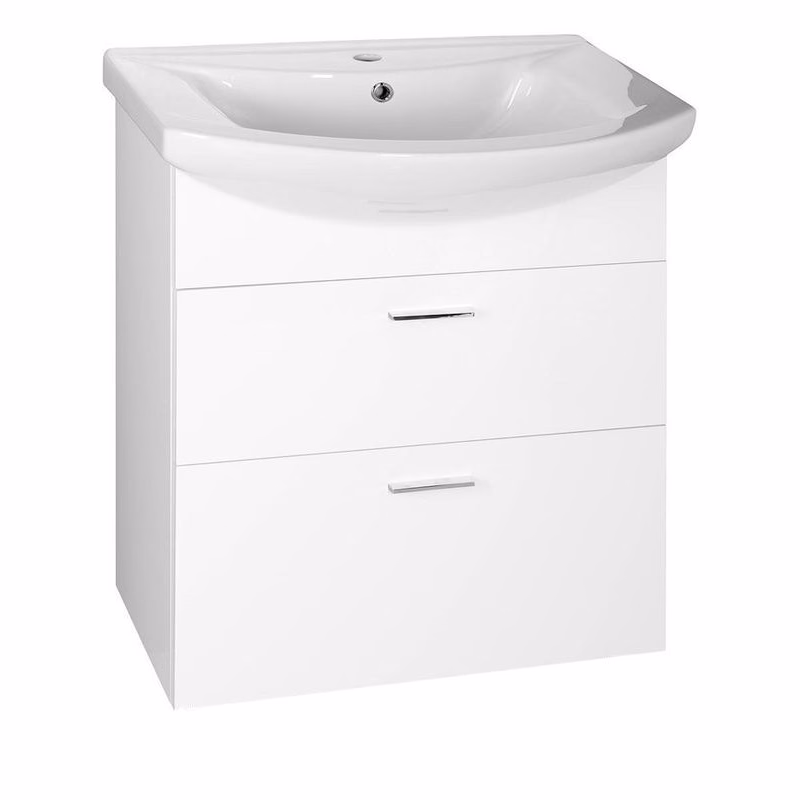 AQUALINE - ZOJA umývadlová skrinka zásuvková 61,5x74x32 cm, biela 51061A