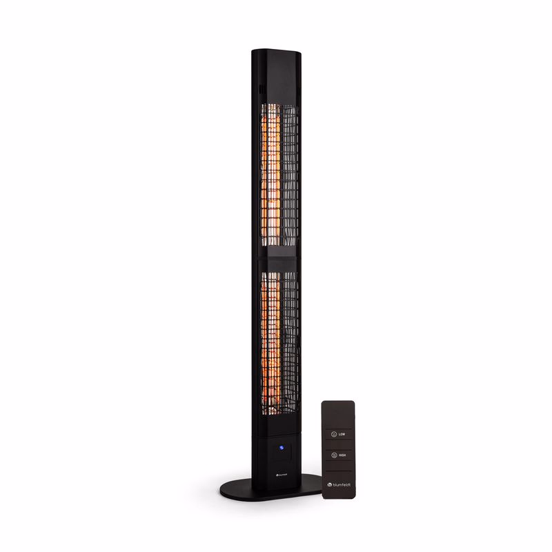 Blumfeldt Heat Guru 3000, sálavý ohrievač, 3000 W, IP54, na vonkajšie použitie, diaľkové ovládanie