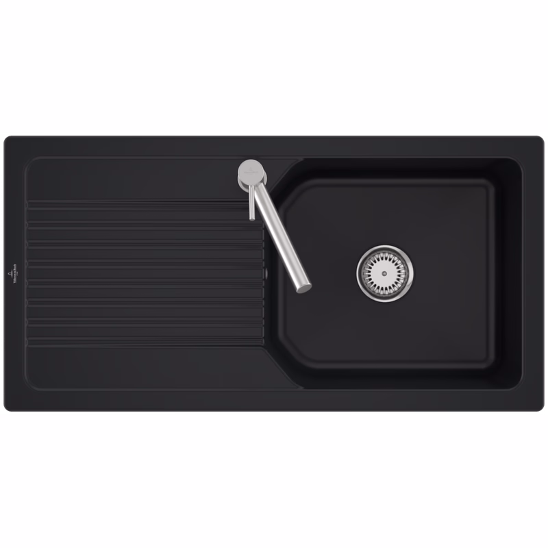 VILLEROY & BOCH VILLEROY & BOCH - Keramický drez Villeroy &amp; Boch Linara 60, 338601R7 Pure Black 338601R7