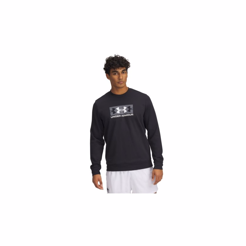 Pánska mikina UNDER ARMOUR UA Rival Terry Logo Crew Q2-BLK