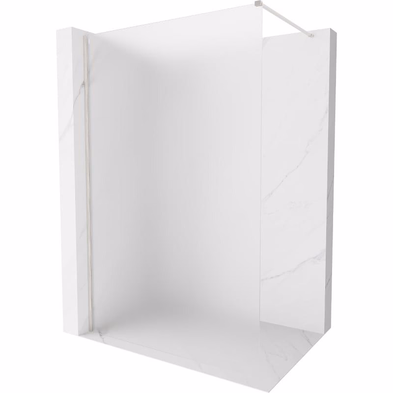 MEXEN/S - Kyoto-X Sprchová zástena WALK-IN 70 x 200, dekor 10 mm, nikel kartáčovaný 800-070-101-97-30-X
