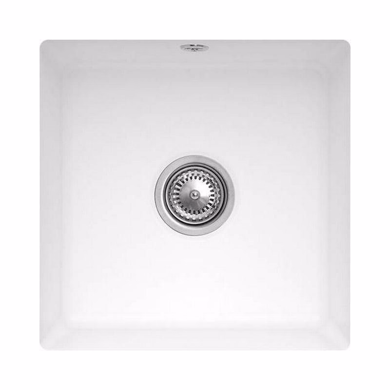 VILLEROY & BOCH VILLEROY & BOCH - Keramický drez Subway 50 SU Stone white podstavný 440 x 440 bez excentra 332501RW